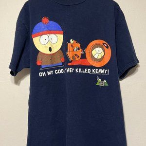 South Park Oh My God They Killed Kenny Vintage 1997 Navy